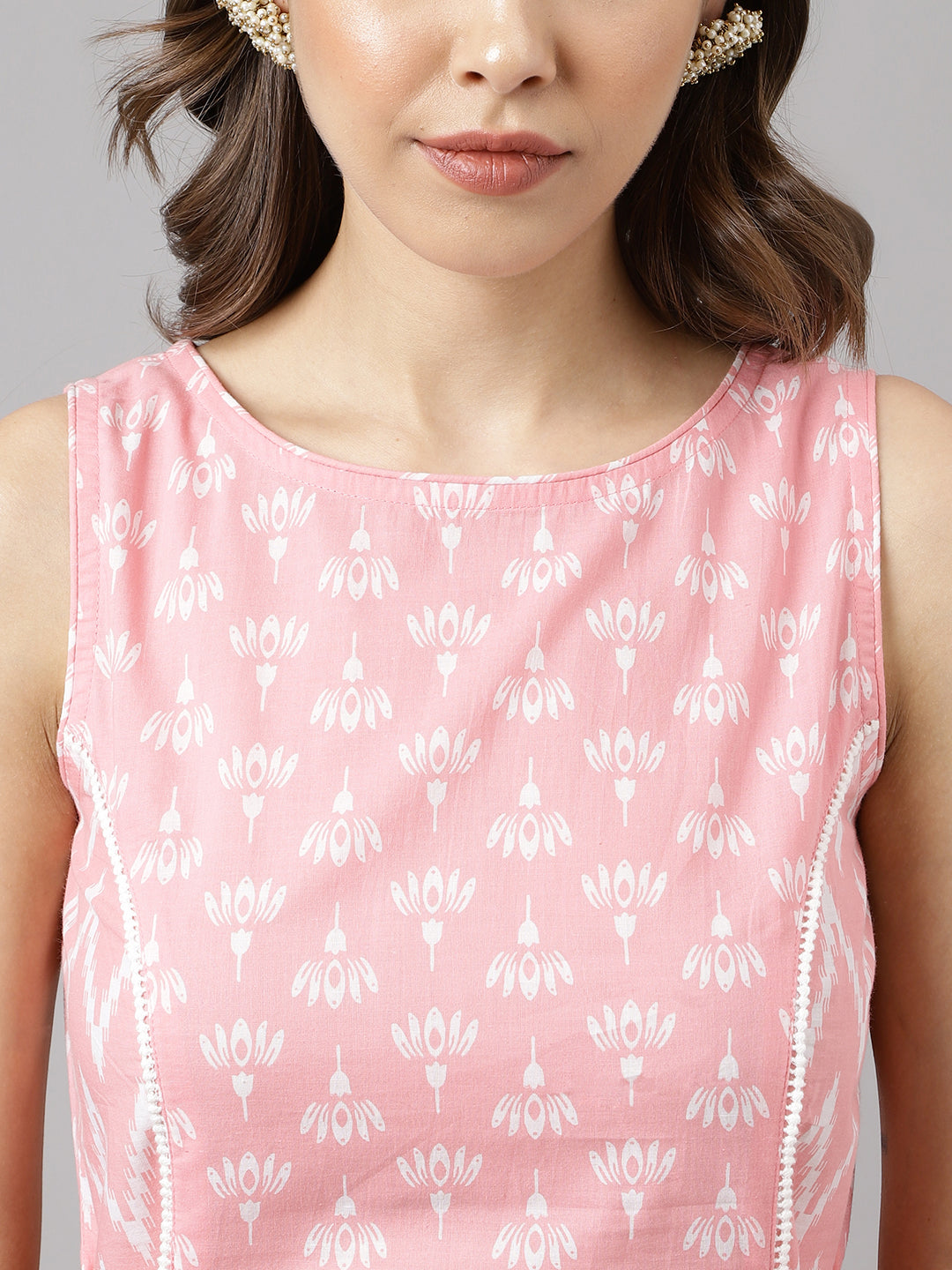 Baby-Pink-Cotton-A-Line-2-Piece-Kurta-Set
