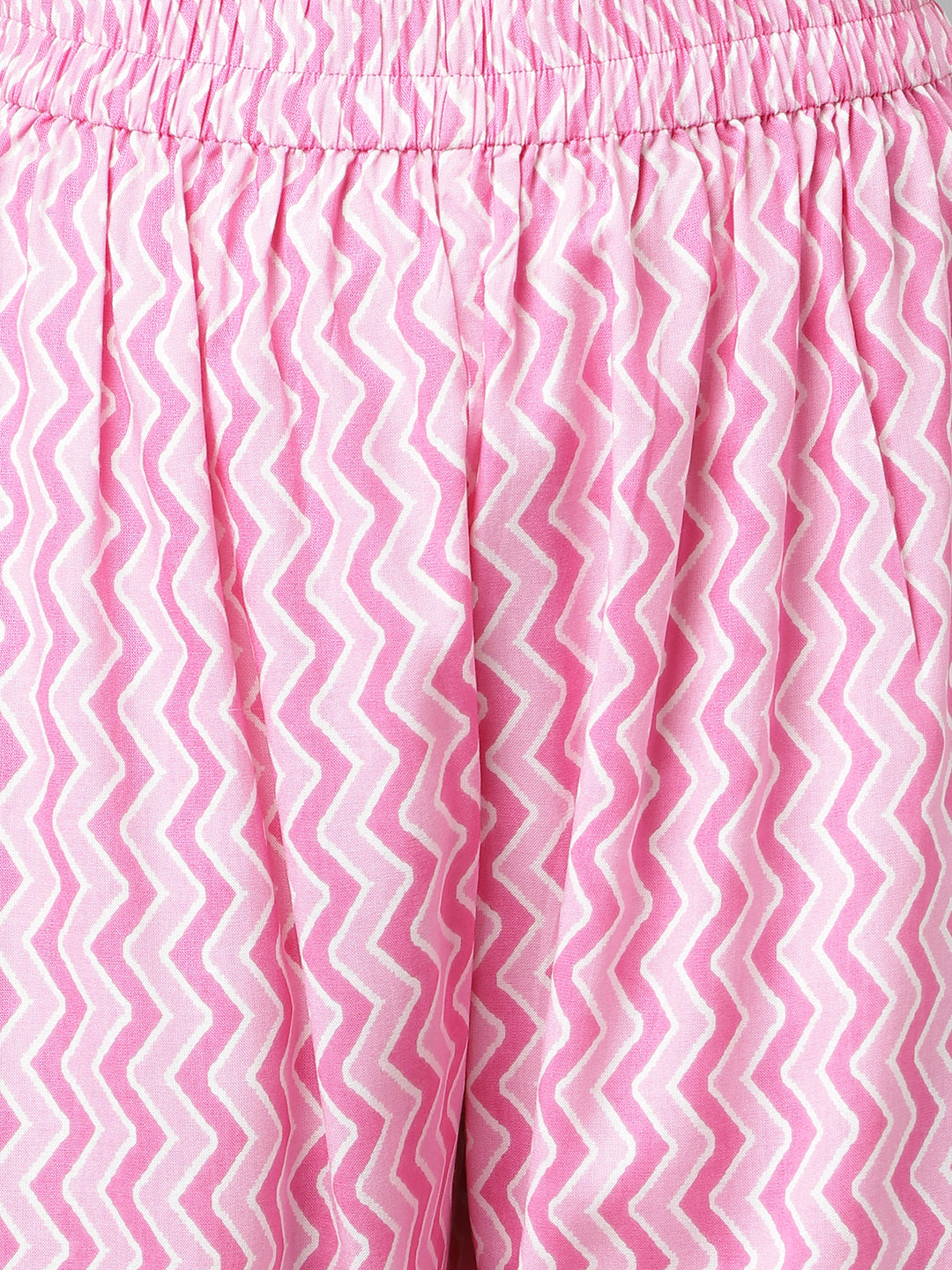 Pink-Pure-Cotton-A-Line-2-Piece-Kurta-Set