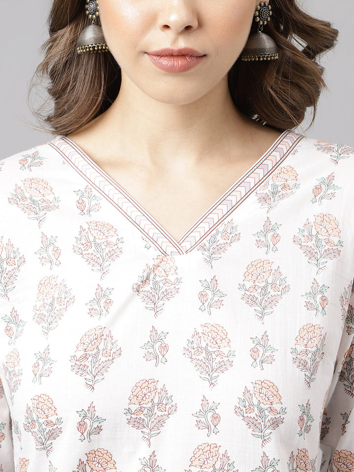 White-Cotton-A-Line-2-Piece-Kurta-Set