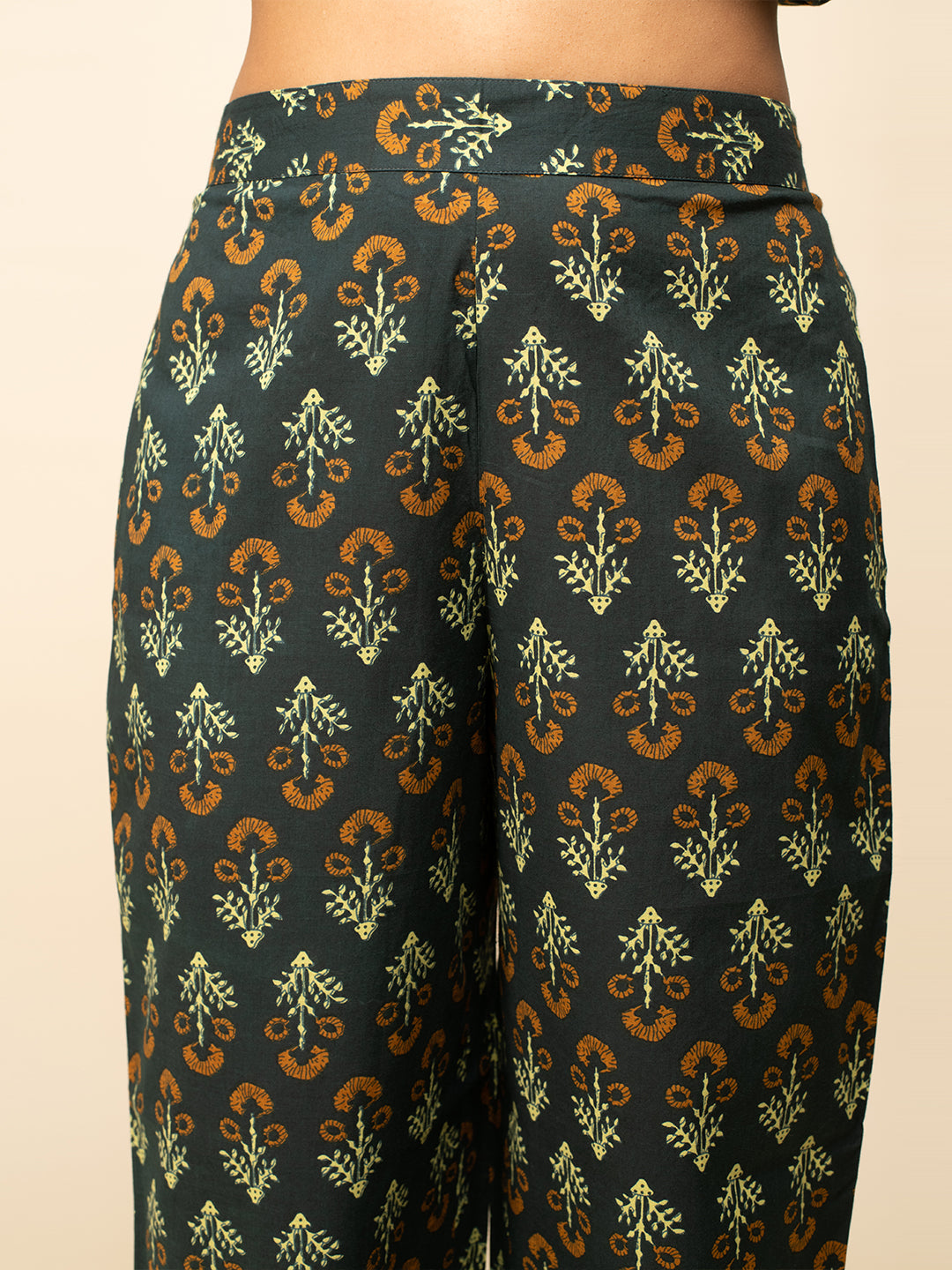 Green-Cotton-Straight-3-Piece-Kurta-Set