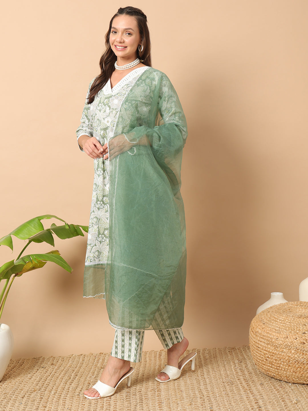 Light-Green-Cotton-Straight-3-Piece-Kurta-Set