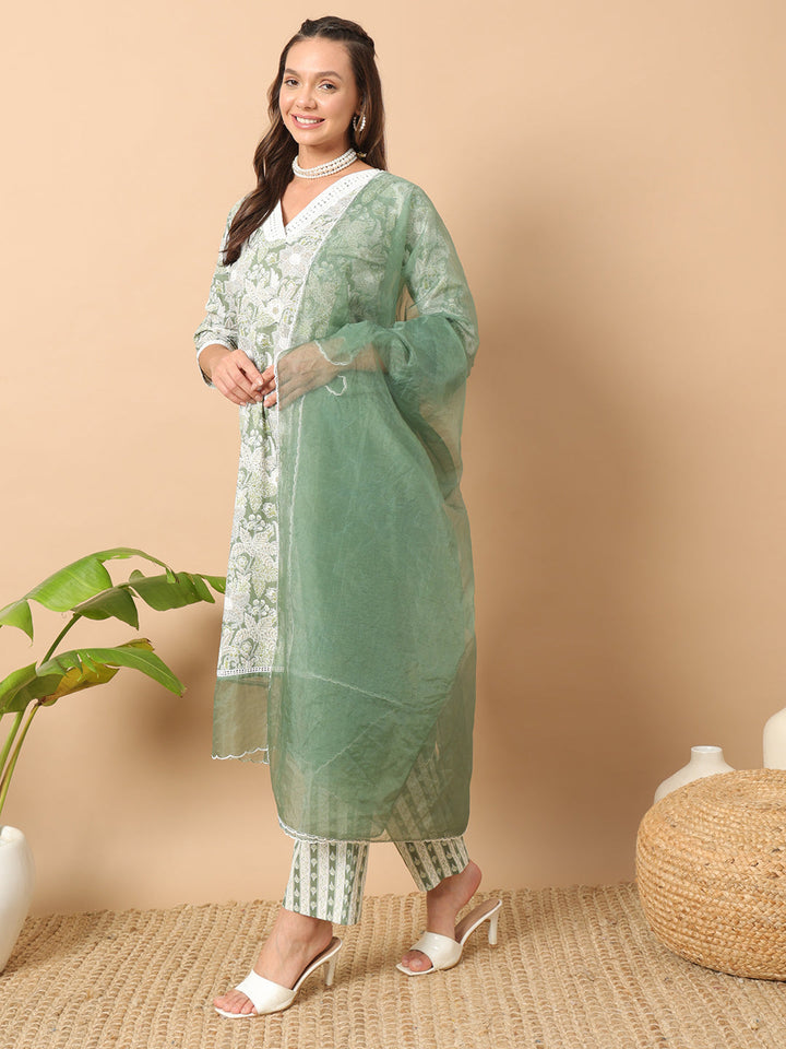 Light-Green-Cotton-Straight-3-Piece-Kurta-Set