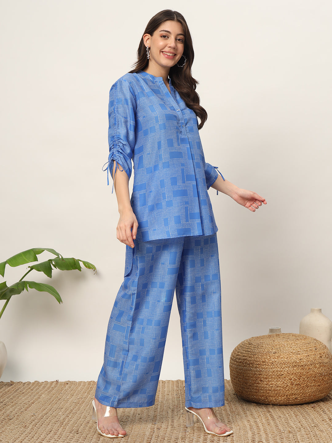 Blue-Cotton-Blend-Printed-Co-Ords-Set