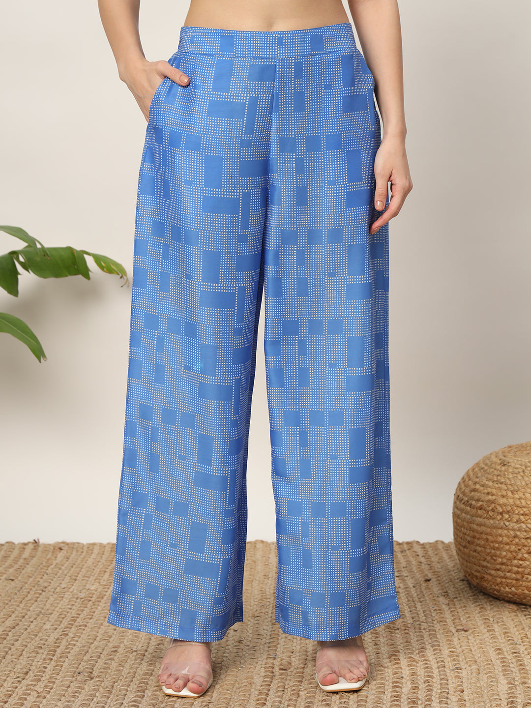 Blue-Cotton-Blend-Printed-Co-Ords-Set