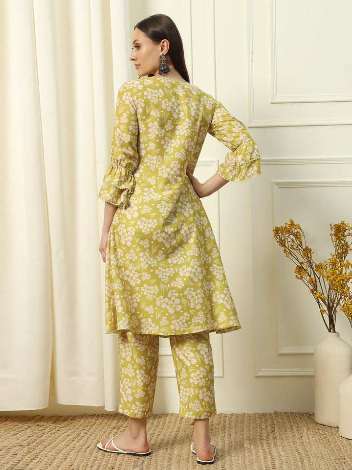 Light-Yellow-Cotton-Blend-A-Line-2-Piece-Kurta-Set