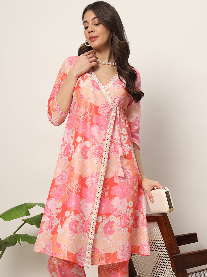 Pink-Cotton-Blend-A-Line-2-Piece-Kurta-Set