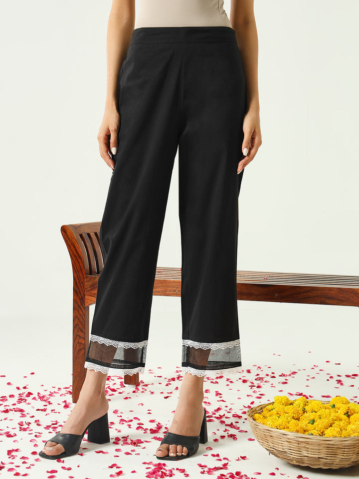 Black-Cotton-Embroidered-Straight-3-Piece-Kurta-Set