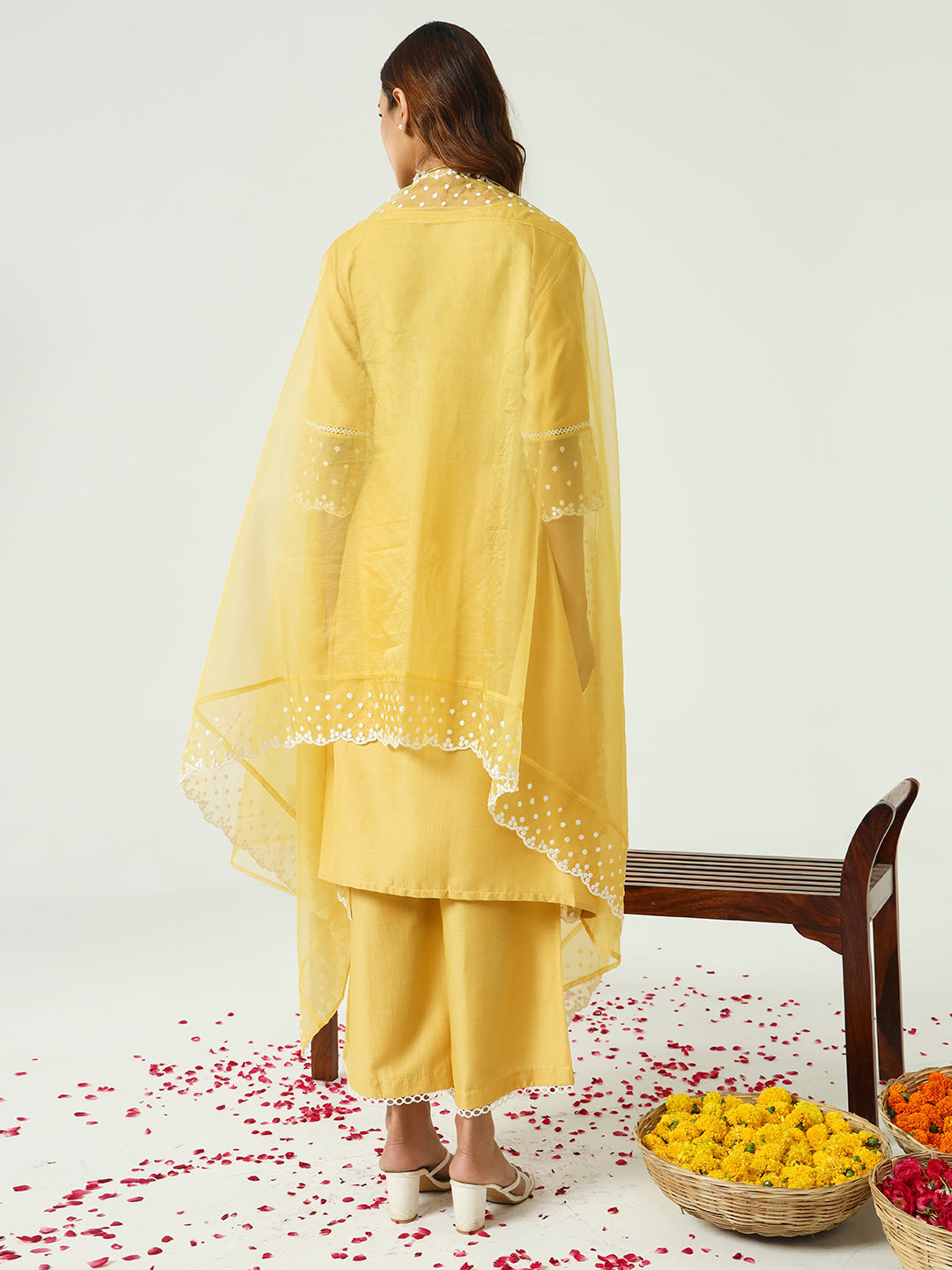 Yellow-Silk-Blend-Straight-3-Piece-Kurta-Set