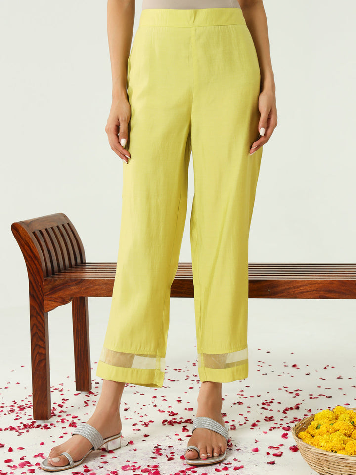 Yellow-Viscose-Chanderi-Straight-3-Piece-Kurta-Set