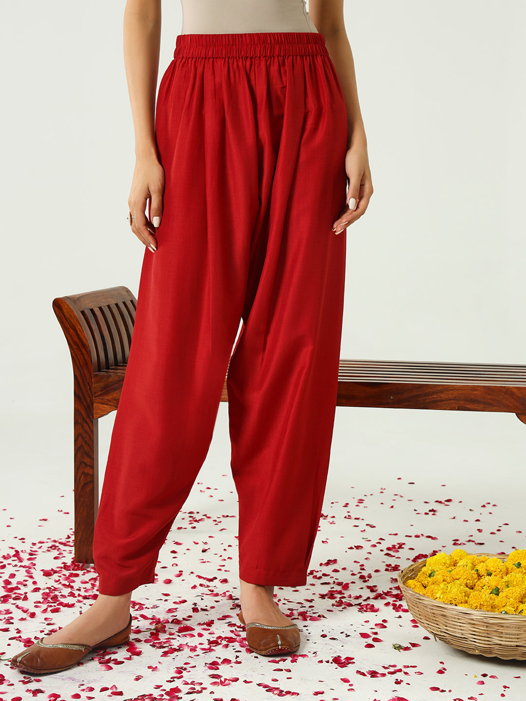 Red-Silk-Blend-Nayra-Cut-3-Piece-Kurta-Set