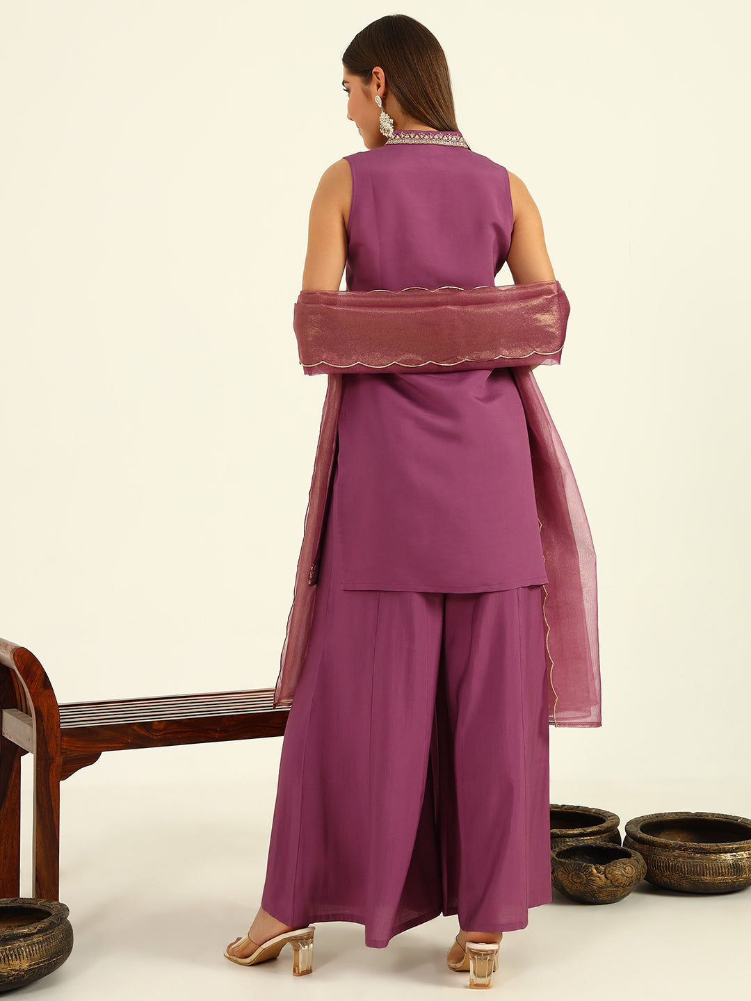 Lavender-Viscose-Chanderi-Straight-3-Piece-Sharara-Set