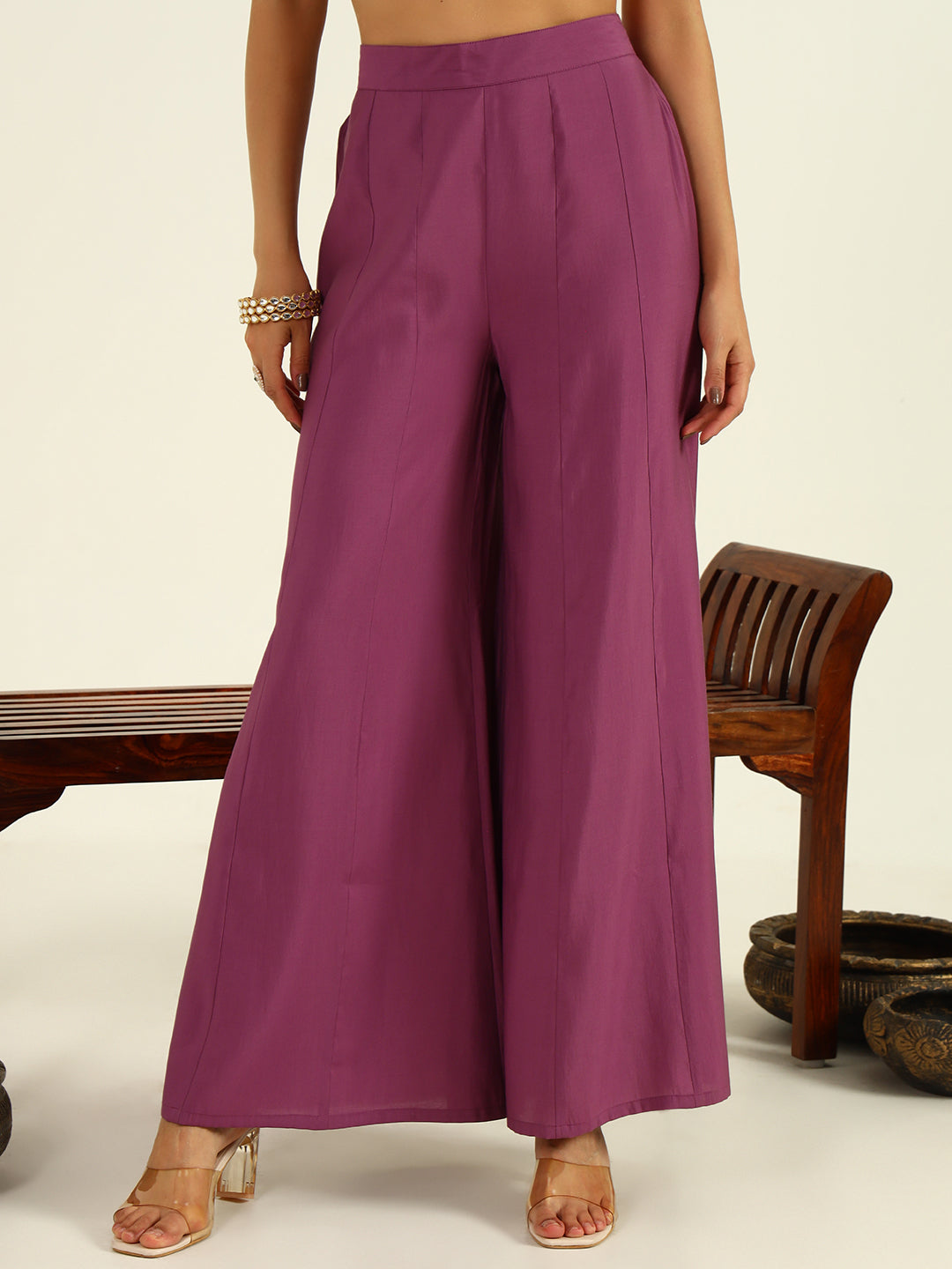 Lavender-Viscose-Chanderi-Straight-3-Piece-Sharara-Set
