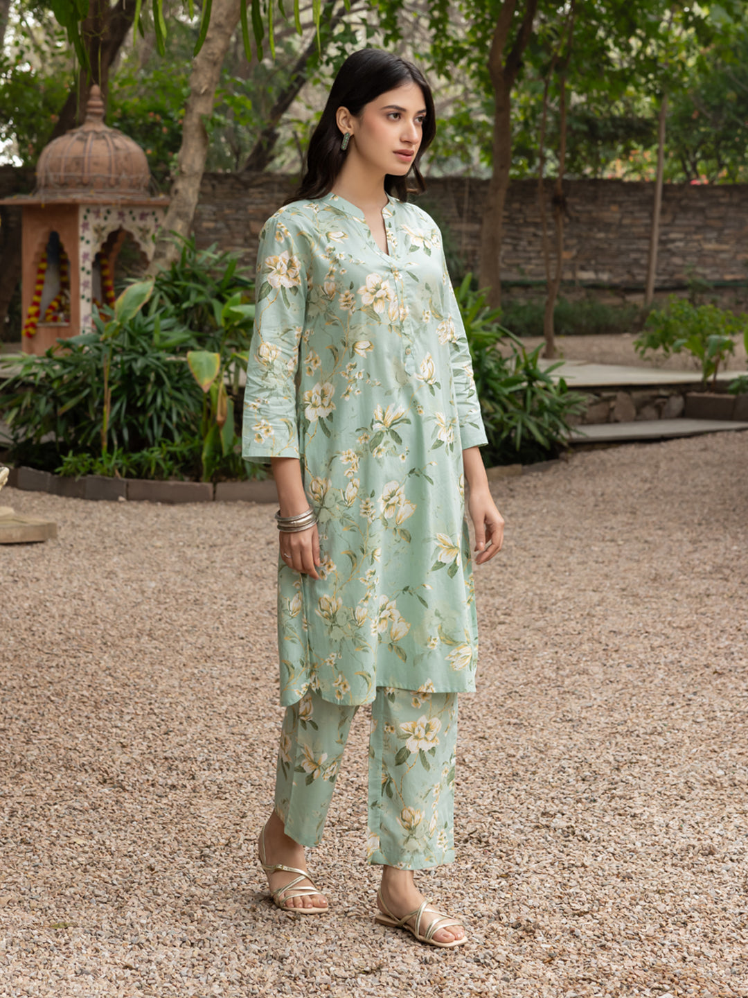 Pista-Green-Cotton-Printed-Co-Ord-Set