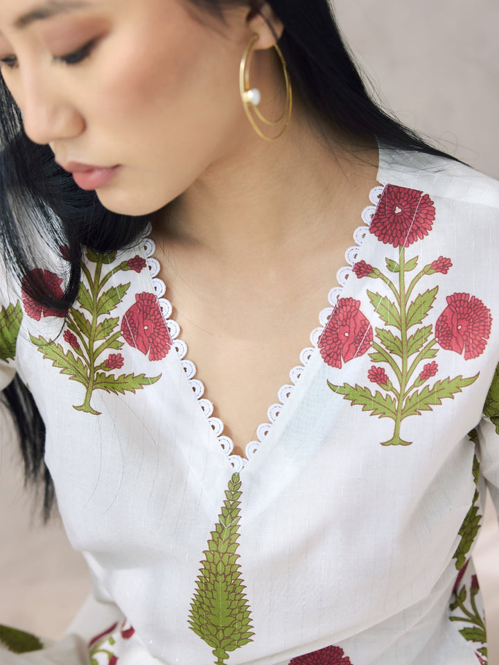Off-White-Cotton-Maroon-Floral-Printed-2-Piece-Kurta-Set