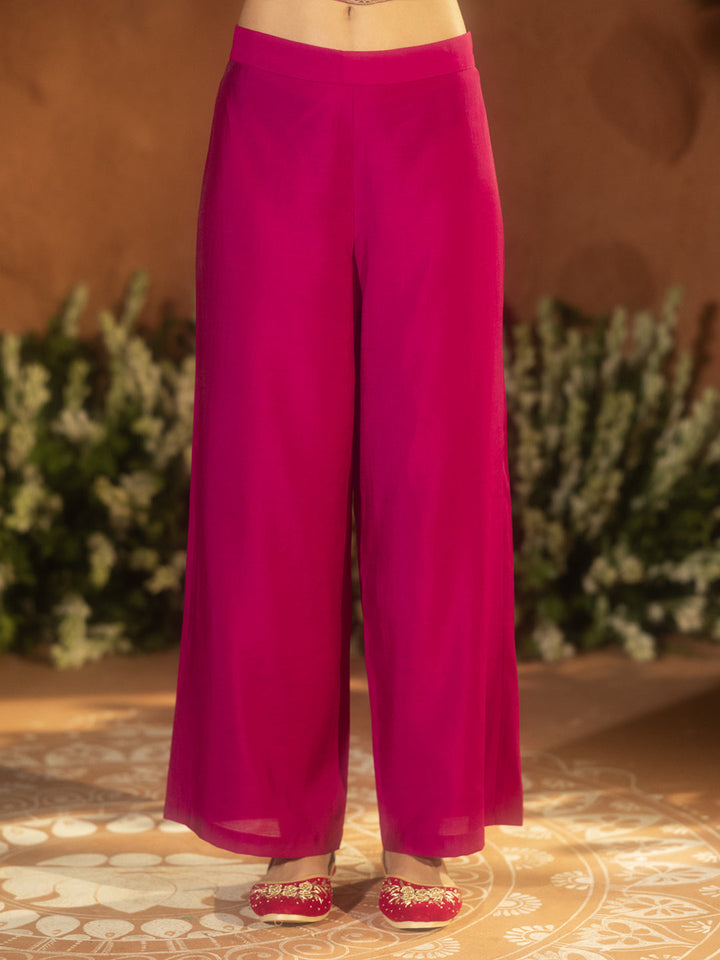 Pink-Chanderi-Embroidered-A-Line-3-Piece-Kurta-Set
