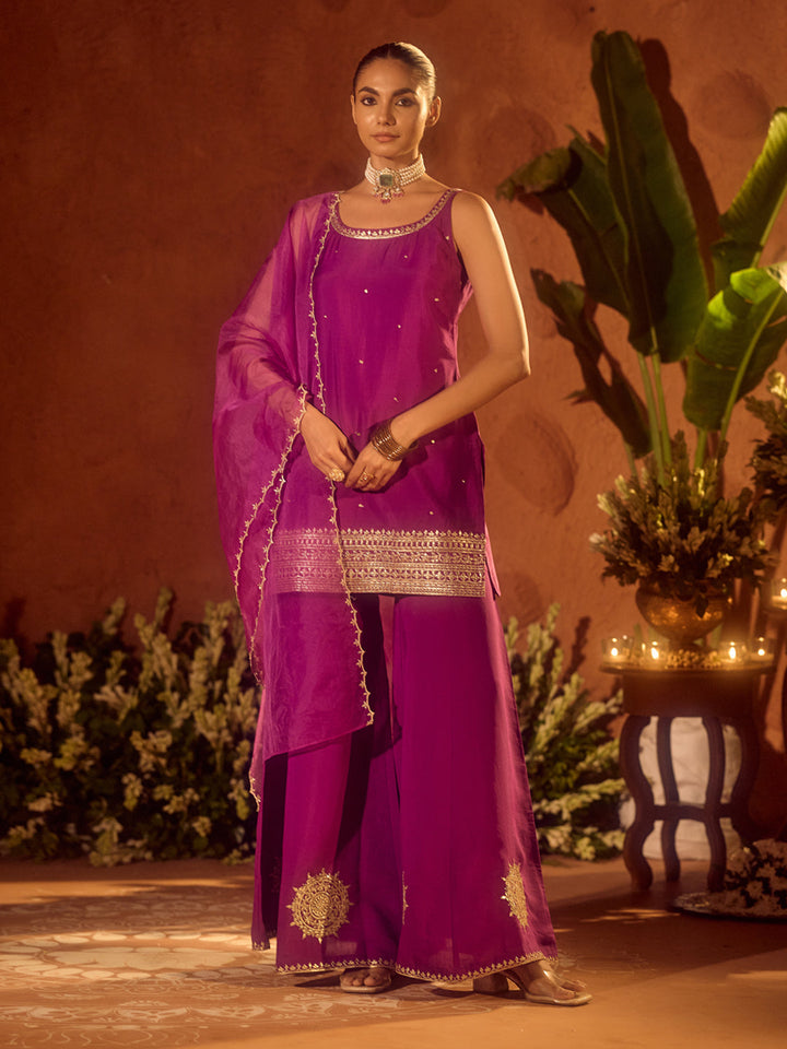 Purple-Viscose-Chanderi-Gotta-Patti-Work-Ethnic-Straight-3-Piece-Kurta-Set