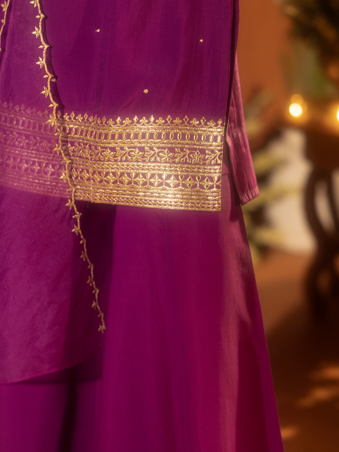 Purple-Viscose-Chanderi-Gotta-Patti-Work-Ethnic-Straight-3-Piece-Kurta-Set