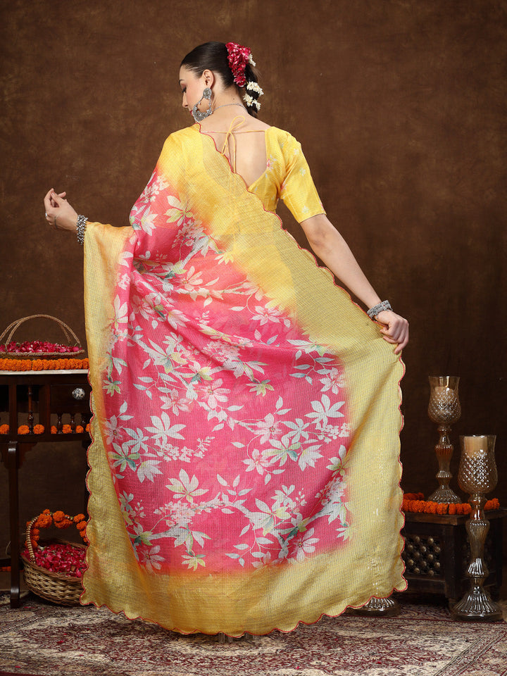 Pink-Supernet-Floral-Digital-Print-Saree
