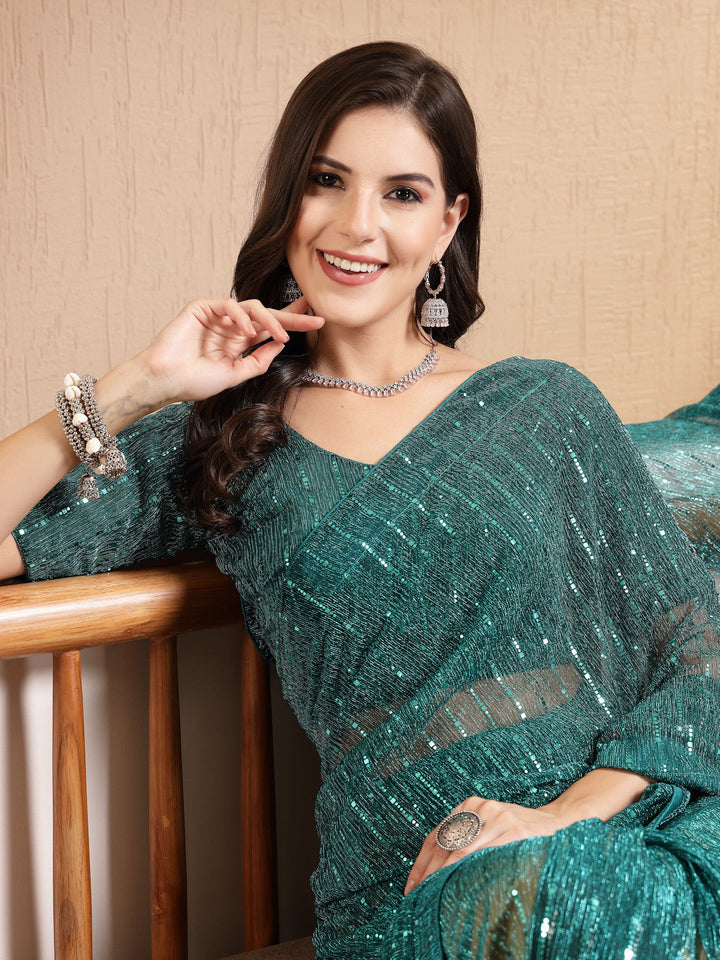 Rama-Green-Lycra-Party-Wear-Fancy-Shimmer-Saree