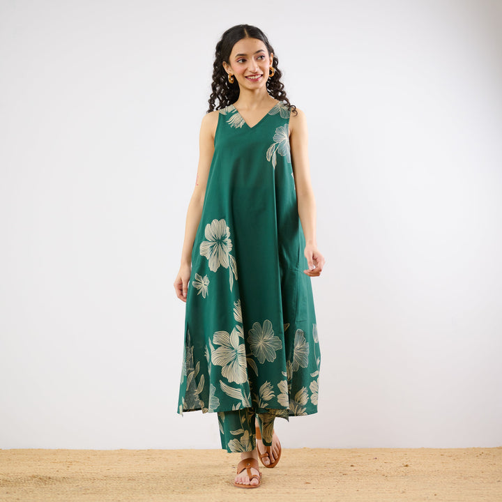 Green-Cotton-Rosa-Aline-Sleevless-Emerald-Co-Ord-Set
