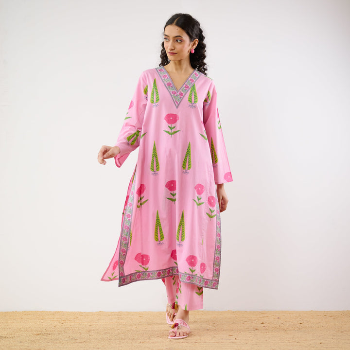 Baby-Pink-Begumbagh-Printed-Co-Ord-Set