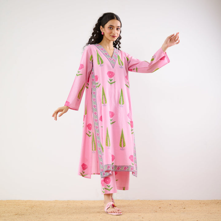 Baby-Pink-Begumbagh-Printed-Co-Ord-Set
