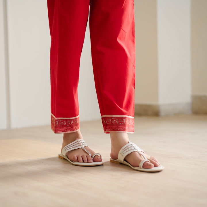 Cherry-Red-Cotton-Sanganeri-Co-Ord-Set