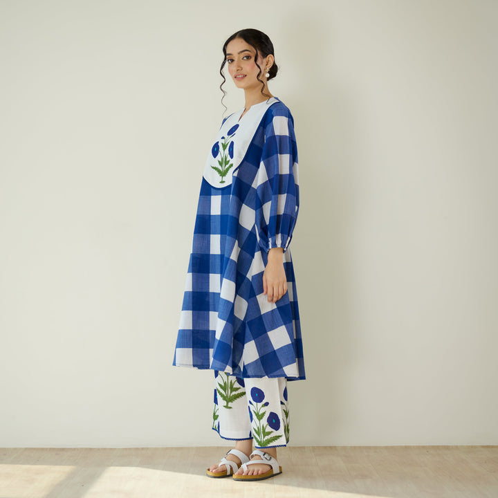 Classic-Indigo-Cotton-Old-School-2-Piece-Kurta-Set