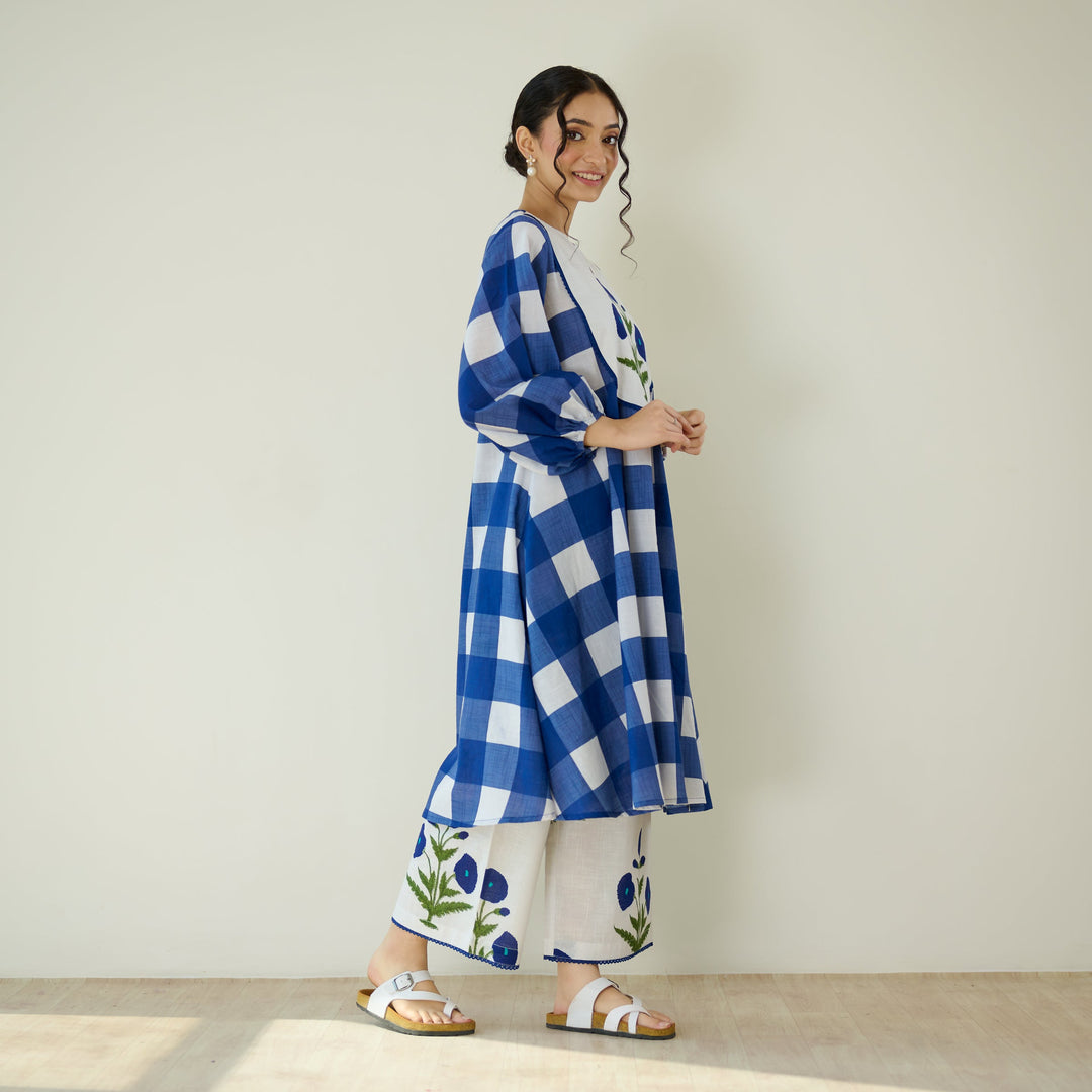 Classic-Indigo-Cotton-Old-School-2-Piece-Kurta-Set