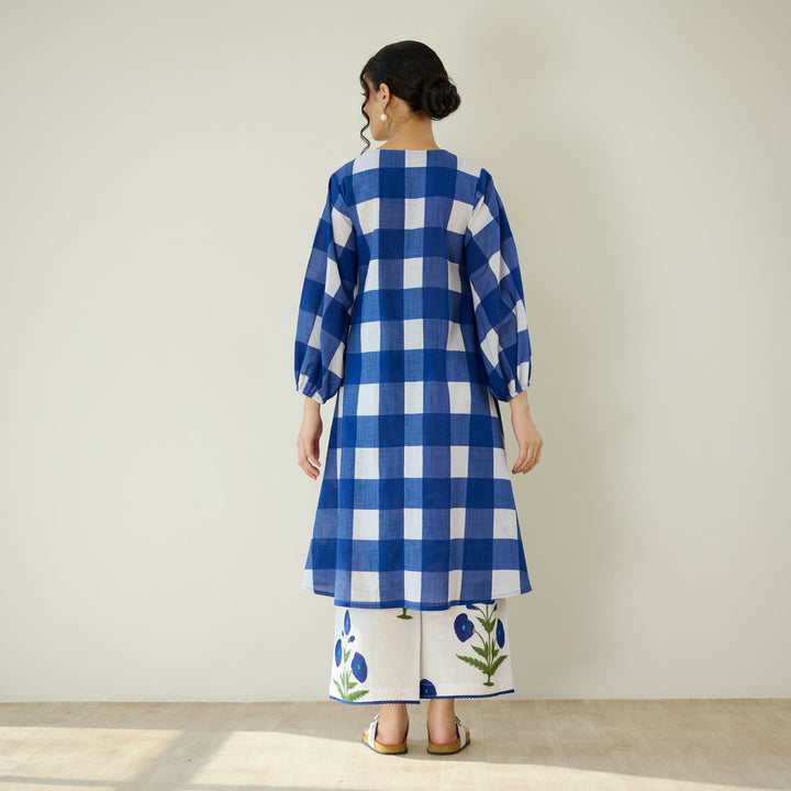 Classic-Indigo-Cotton-Old-School-2-Piece-Kurta-Set