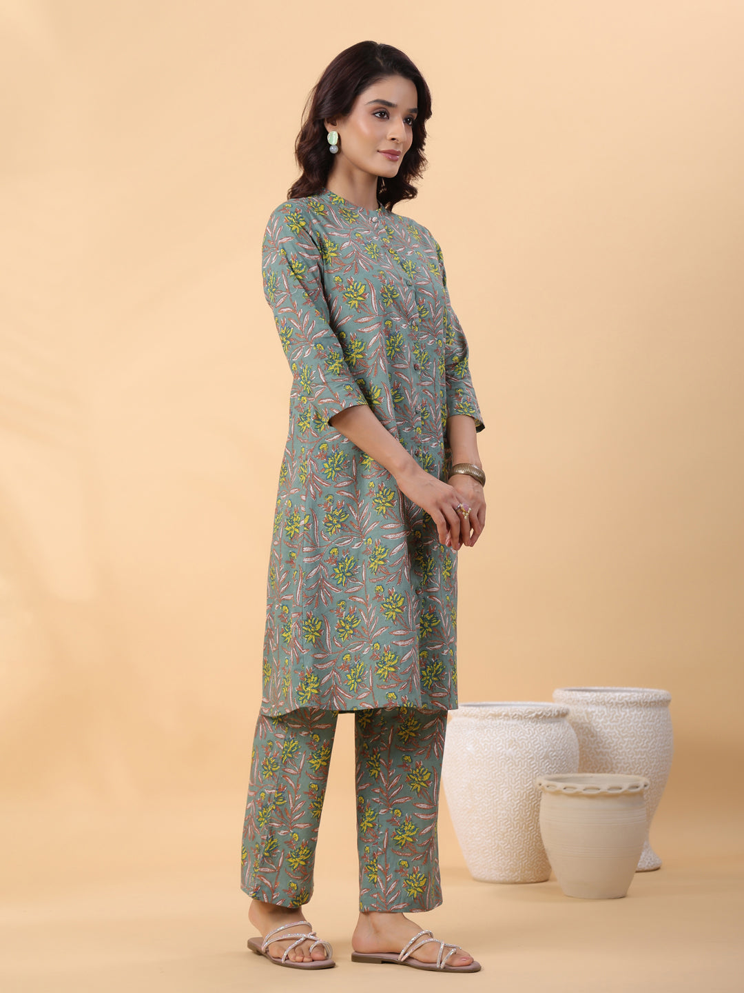 Sage-Cotton-A-Line-2-Piece-Kurta-Set