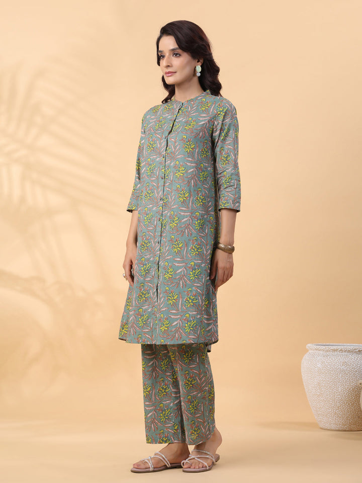 Sage-Cotton-A-Line-2-Piece-Kurta-Set