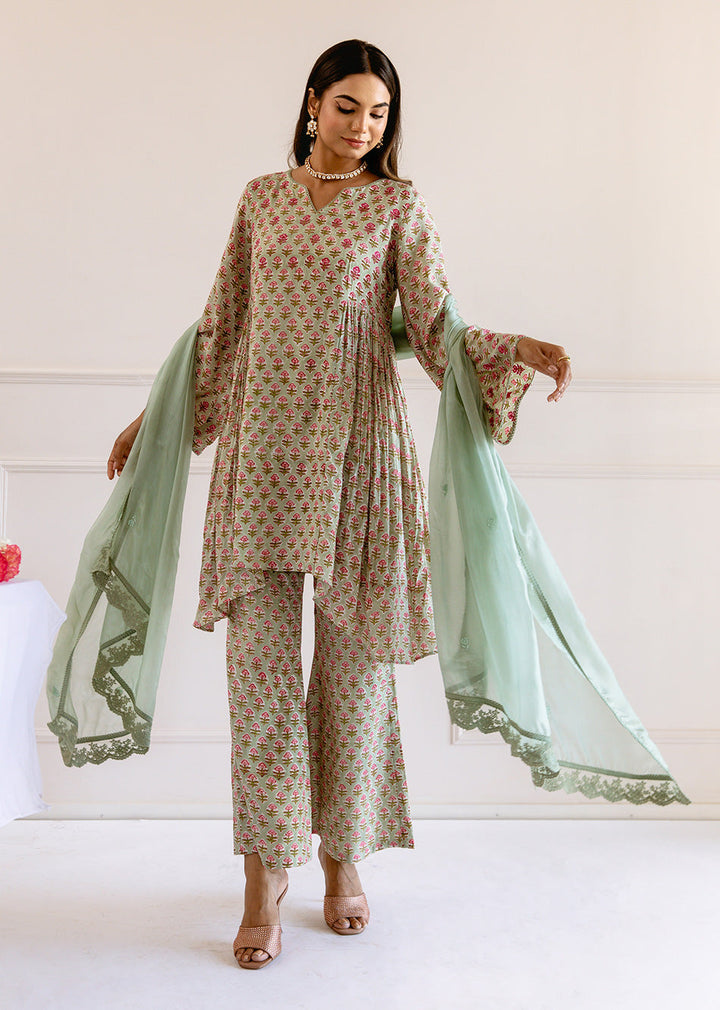 Sage-Green-Muslin-Silk-Printed-3-Piece-Kurta-Set