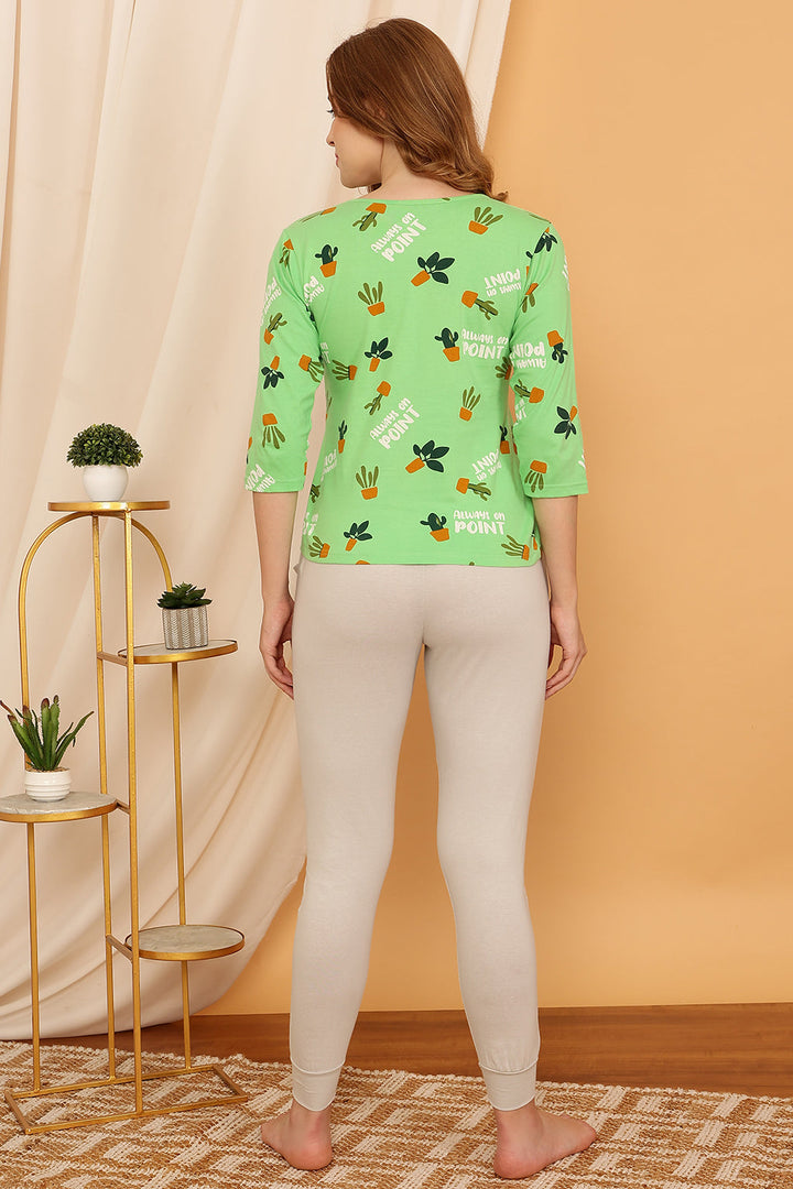 Seafoam-Green-Cotton-Cactus-Print-Top-&-Chic-Basic-Joggers