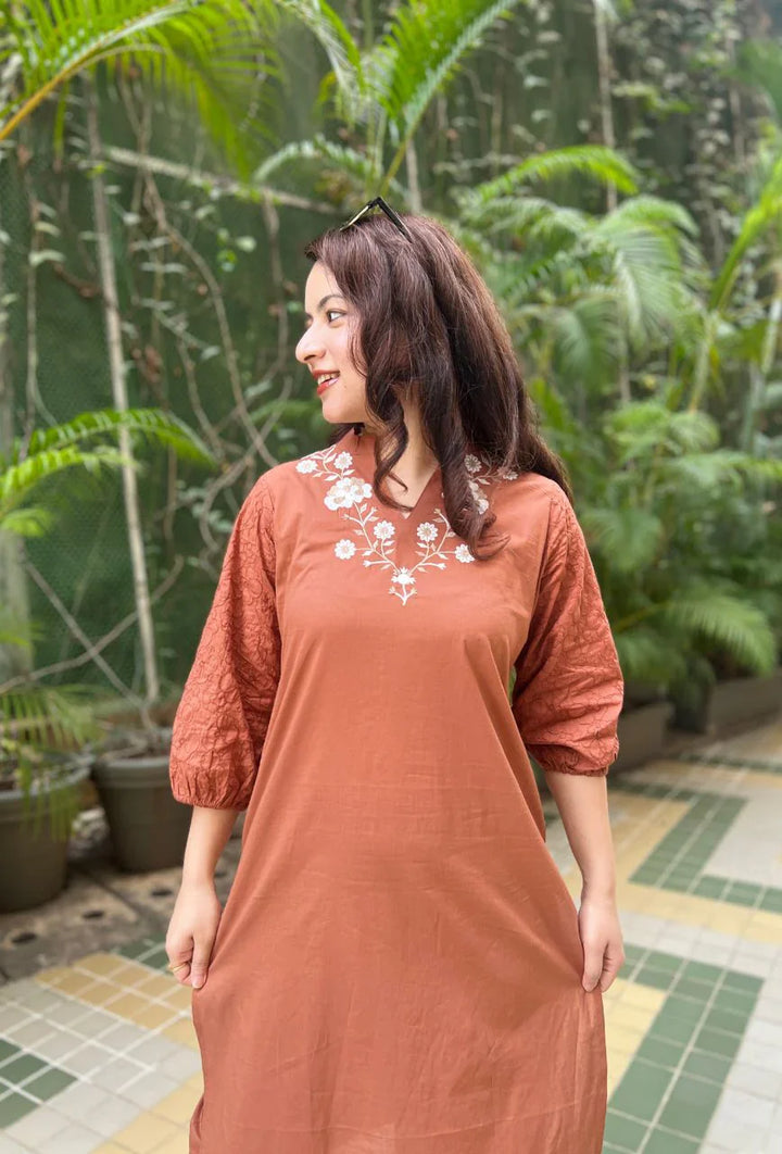 Sugar And Brownies Cotton 2-Piece Kurta Set