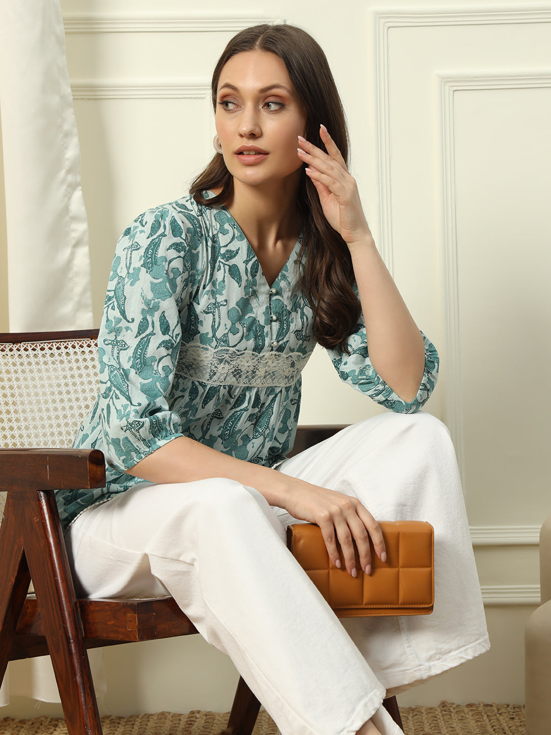 Sky-Cotton-Blue-Printed-Lace-Detail-Top