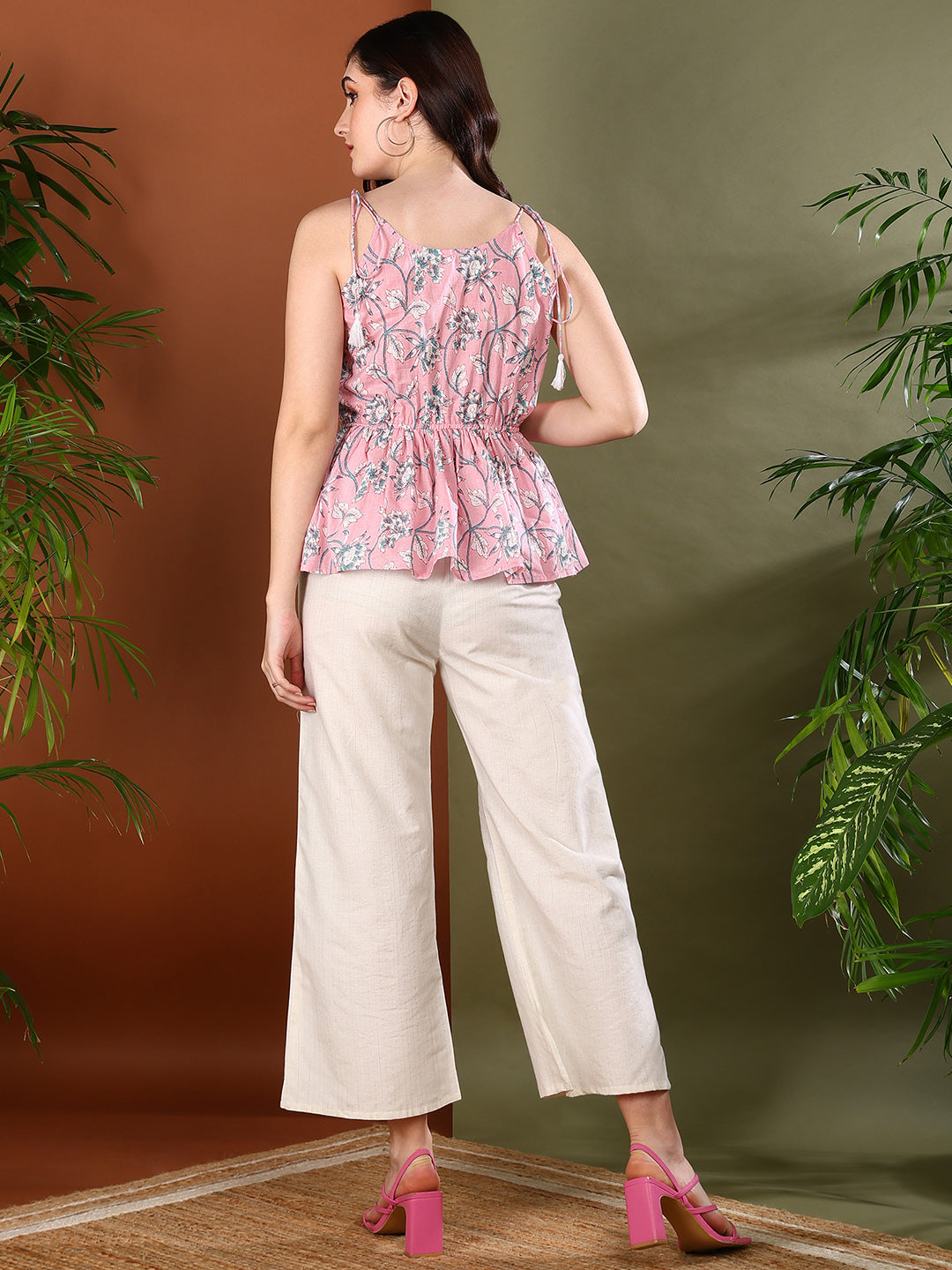 Light-Pink-Cotton-Bandhej-Printed-Peplum-Top