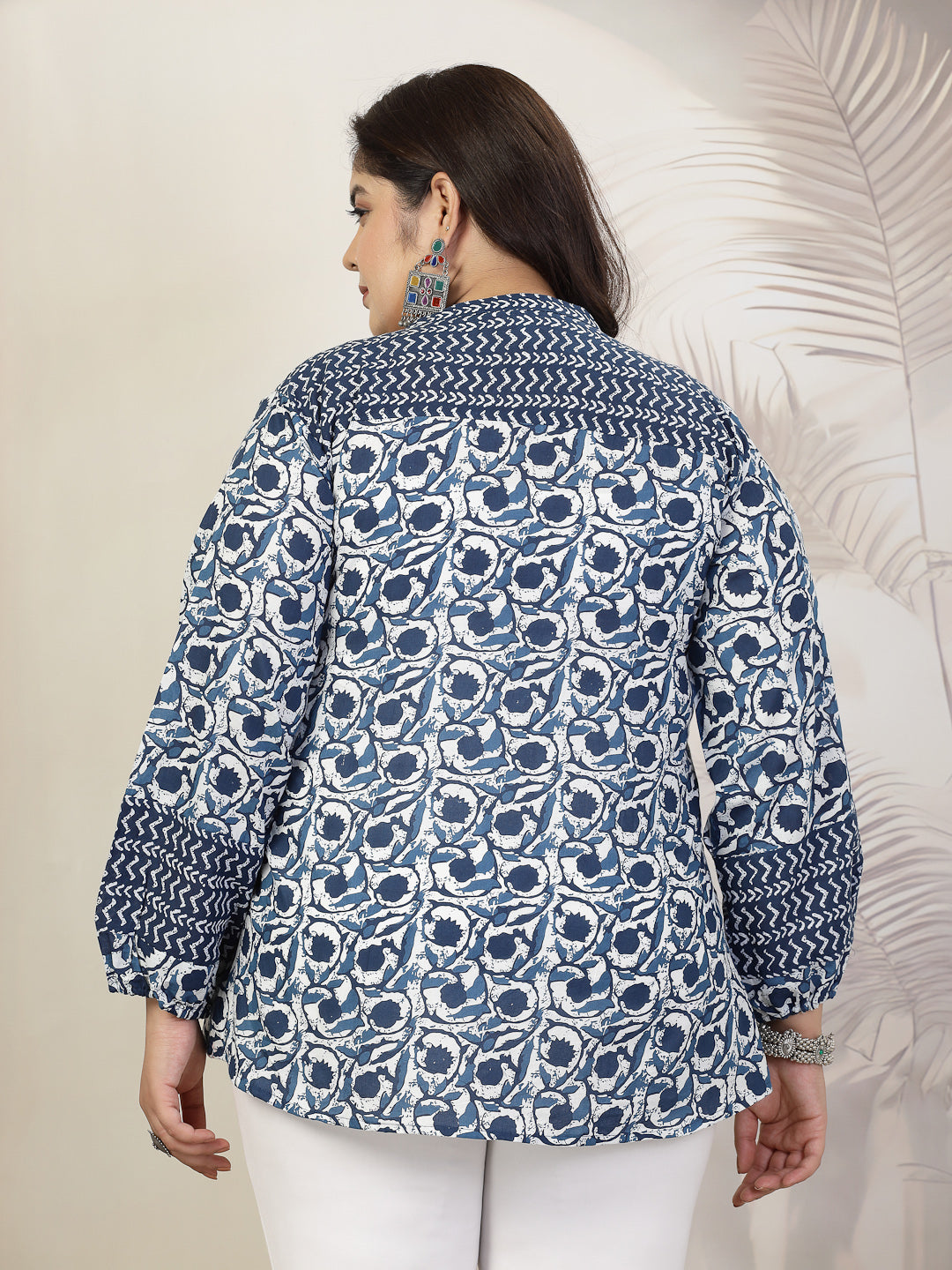 Navy-Blue-Cotton-Floral-Printed-Top