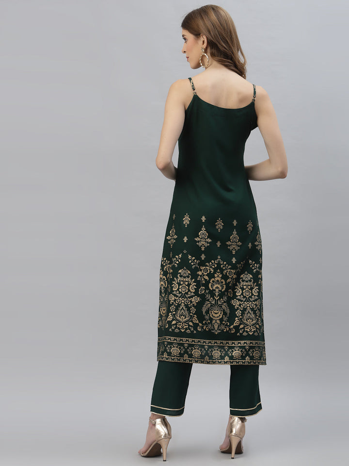 Purple-Rayon-Bandhej-Printed-3-Piece-Kurta-Set