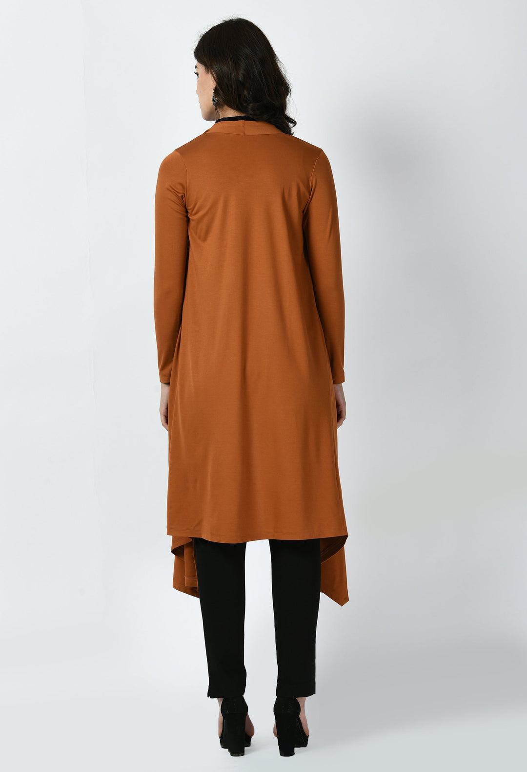 Tan-Brown-Cotton-Blend-Supreme-Longline-Shrug