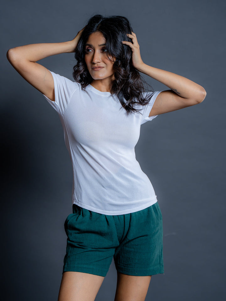 Teal-Green-Pure-Cotton-Short-Only