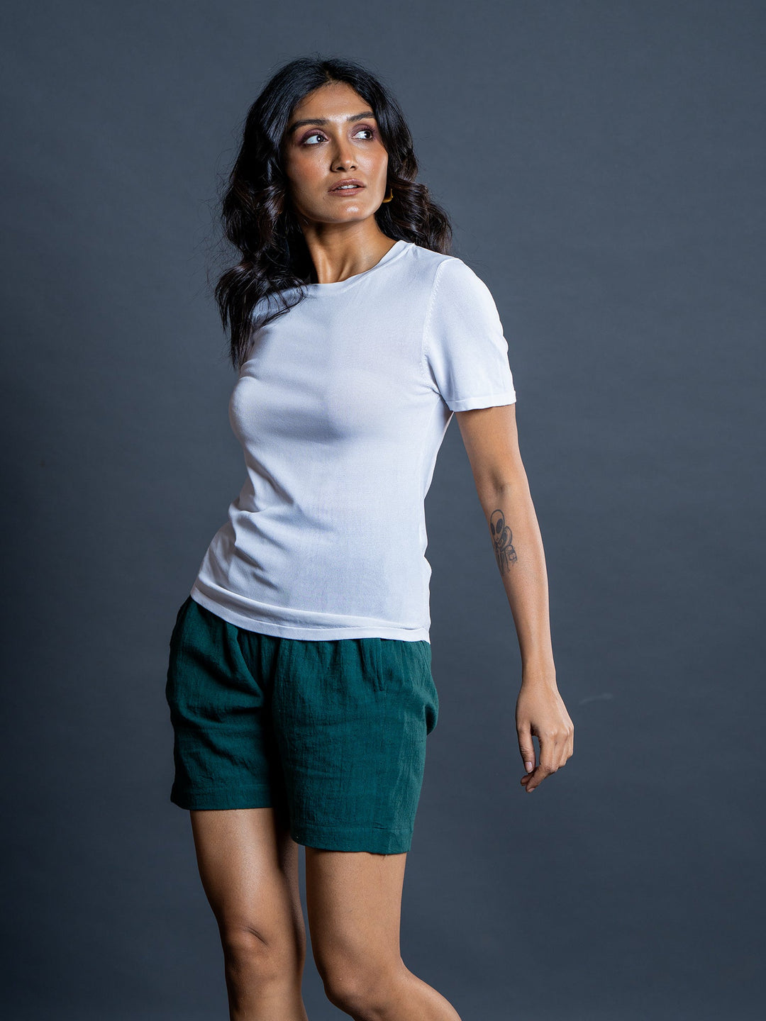 Teal-Green-Pure-Cotton-Short-Only