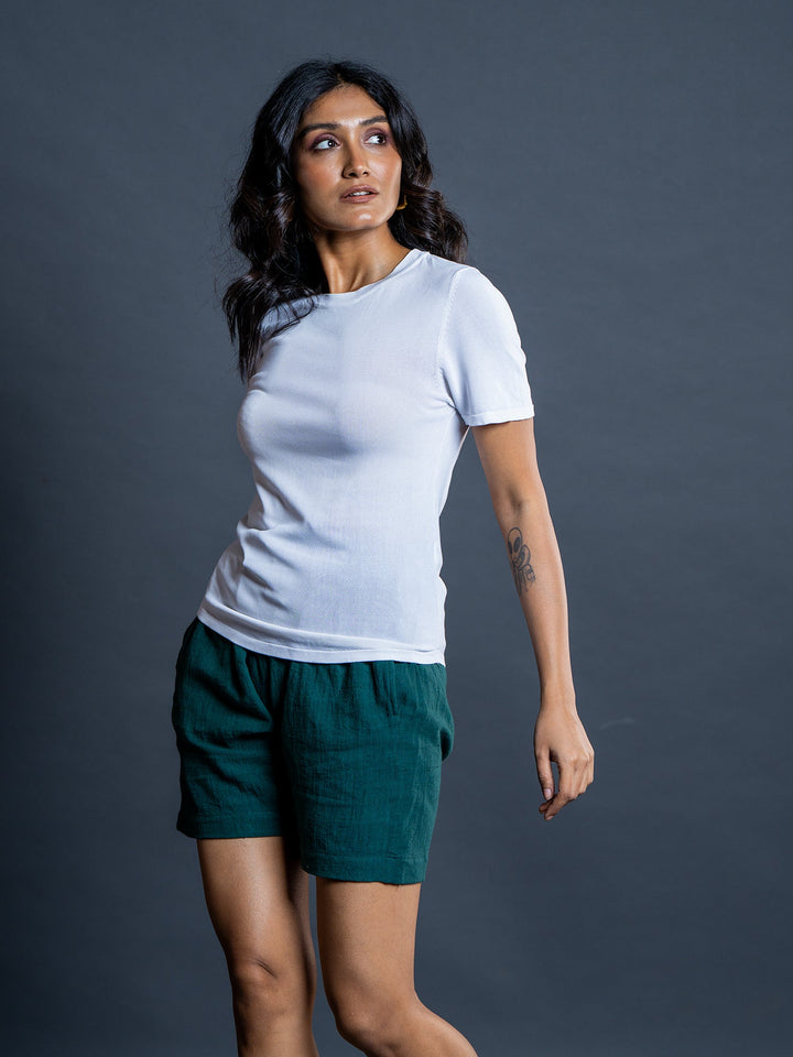 Teal-Green-Pure-Cotton-Short-Only