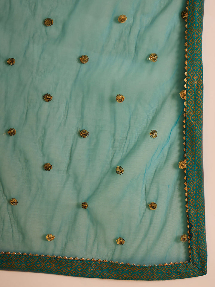 Teal-Viscose-Rayon-Motifs-Printed-3-Piece-Kurta-Set