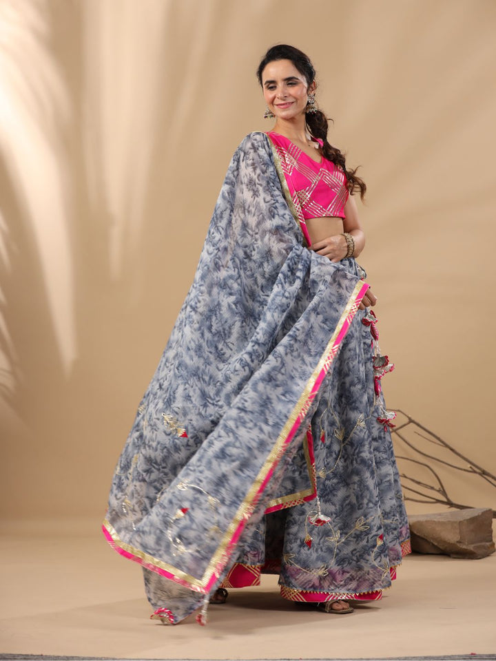 Teej-Teal-Blue-Kota-Doriya-Lehnga-Set