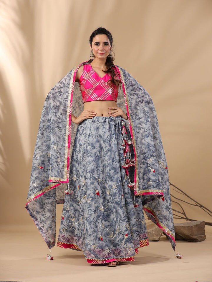 Teej-Teal-Blue-Kota-Doriya-Lehnga-Set