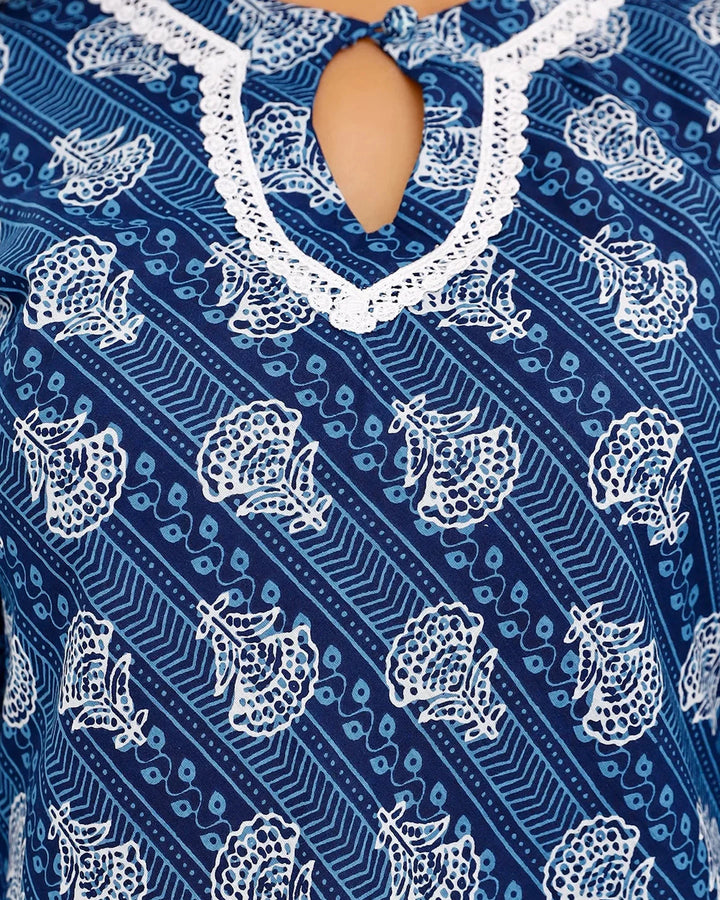 Midnight-Blue-Cotton-Midi-Dress