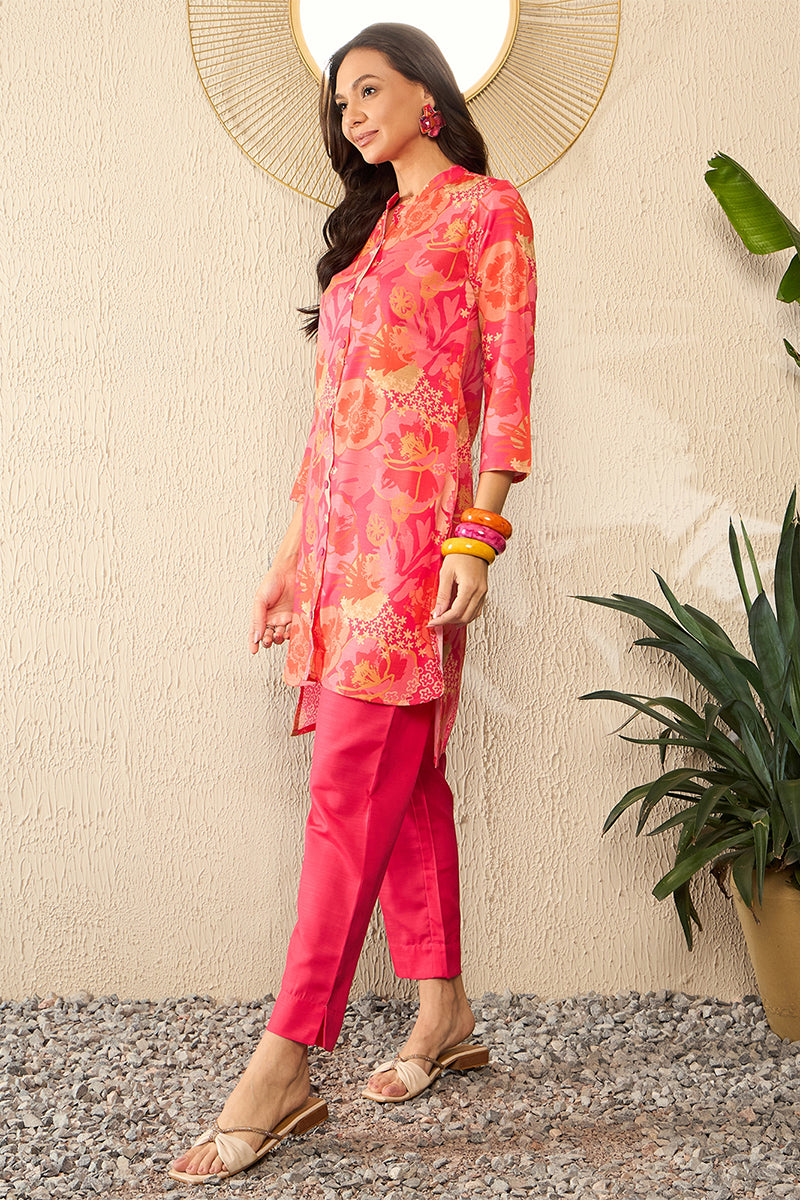 Pink-Rayon-Blend-Floral-Printed-Co-Ord-Set