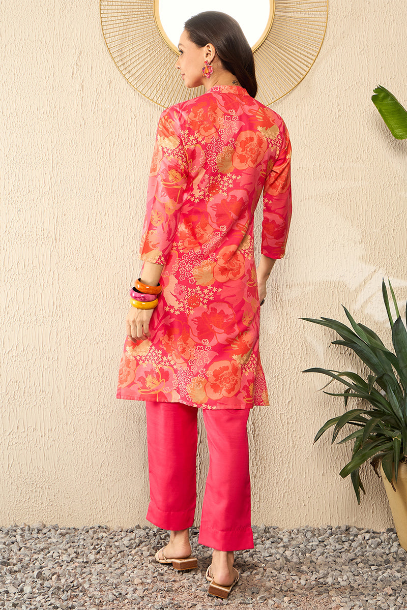 Pink-Rayon-Blend-Floral-Printed-Co-Ord-Set