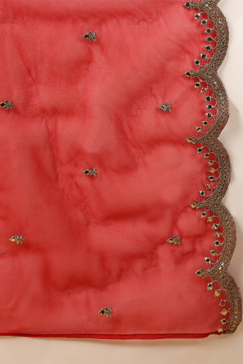Red-Georgette-Zari-Embroidered-2-Piece-Anarkali-Set